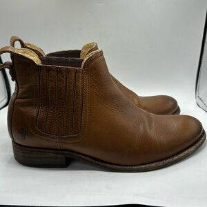 Frye Pippa Chelsea Boots, Tan/Brown, Size 7 Women's, EUC